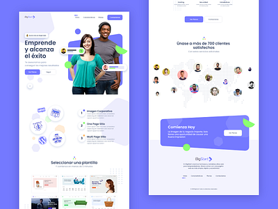 Abandonned concept agency bulma clean design illustration landing page modern ui web design