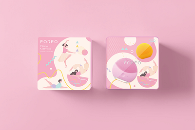 FOREO TR Gift Set branding design illustration