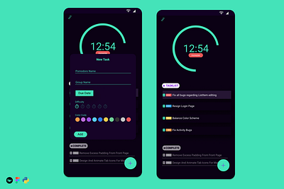 Pomodoro App Concept figma pomodoro productivity ux