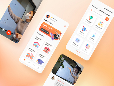 Oducation - Education App education education app ui design