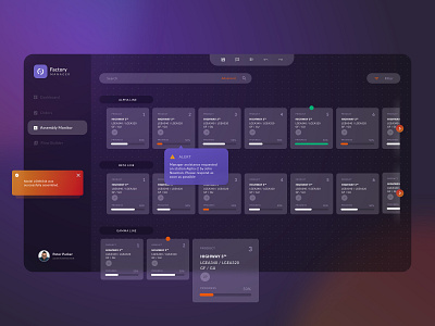 Check and Plan Module app automation automotive chart dark dark mode dashboard data database design factory flow gojs interactive dashboard line node ui