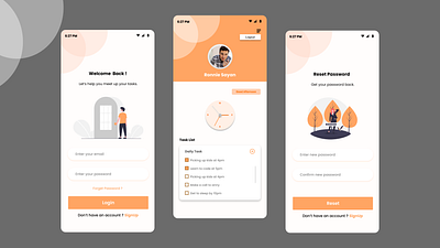 To-do App UI/UX app design graphic design illustration ui ux