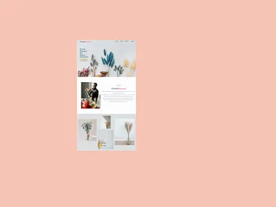 ForeverBloomed design dried figma florist flowers minimal novice preserved simple