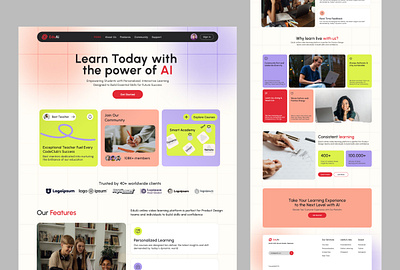 EduAI | The all-in-one learning platform engaging ui design
