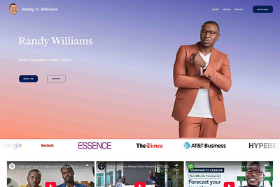 Randy Williams squarespace squarespace web design web design website design website development