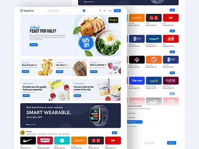 Sisyphus – Your Voucher Marketplace brand desktop discount marketplace merchant promo simple ui uiux voucher