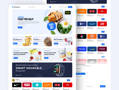 Sisyphus – Your Voucher Marketplace brand desktop discount marketplace merchant promo simple ui uiux voucher