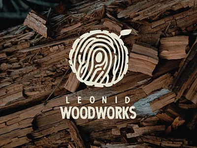 Visual identity "LEONID WOODWORKS" adobe branding design graphic design illustration ilustrator logo typography ui ux vector web webdesign wood