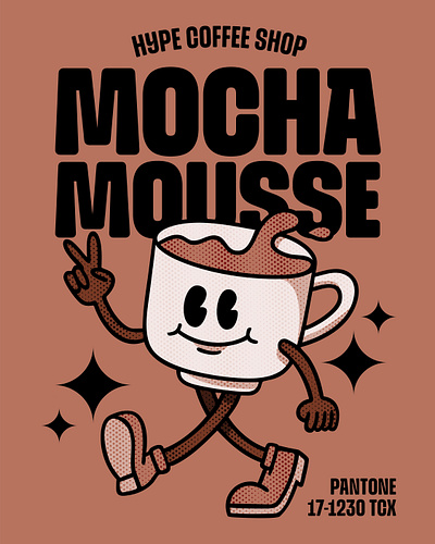 Mocha Mousse Pantone Color of the Year art brand brand assets branding character coffee design graphic graphic art graphic design illustration logo mocha pantone ui ux vector