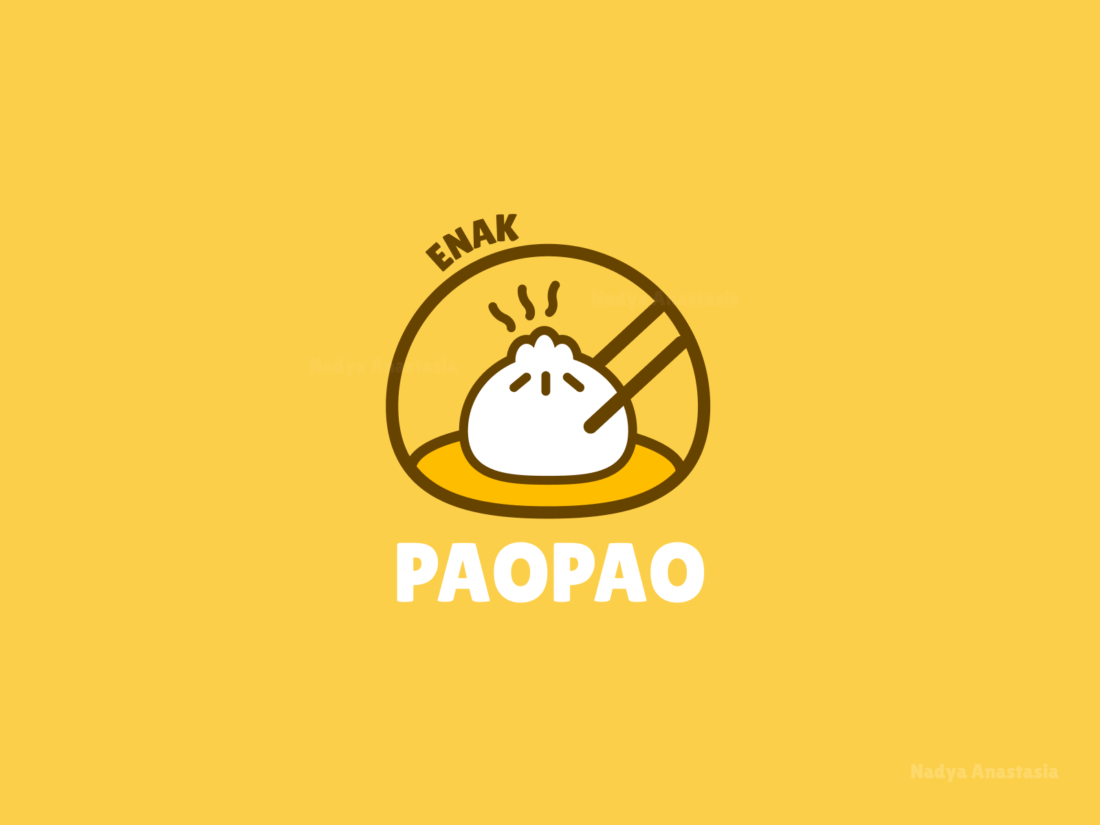 PaoPao Logo branding drawing dumpling figma food food packaging illustration logo packaging vector
