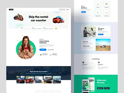 Car Rental Website application uiux best design 2025 car rental website clean ui design homepage design landing page design marketing design marketing page design minimal ui design mobile responsive design popular design 2025 ui design uiroll web ui design web uiux website design