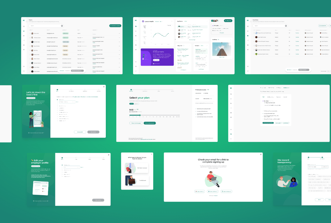 Healthcare Dashboard dashboard healthcare modal onboarding payment ui design ux design