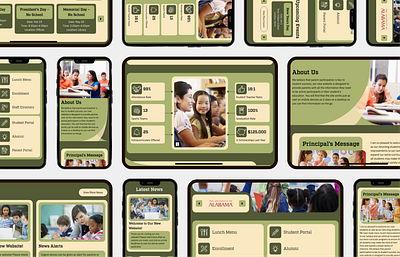 School Website education platform events k12education landingpage schoolwebsite uidesign university