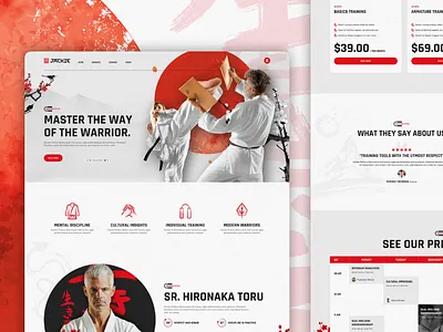 Jackie - Martial Arts Ui Design designshowcase graphic design ui