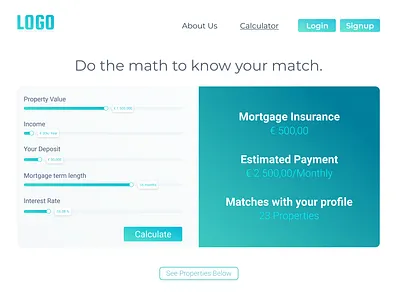 Day 004 - Mortgage Calculator UI Design figma graphic design ui uidesign ux web