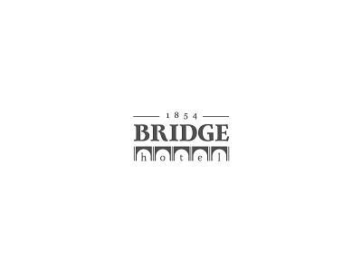 Bridge Hotel branding design logo vector