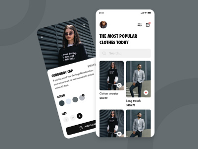 E-Fashion Shop • Mobile App adobe xd clothes ecommerce fashion fashion app fashion brand fashion design mobile app design mobile design online store online store commerce shop store ui design