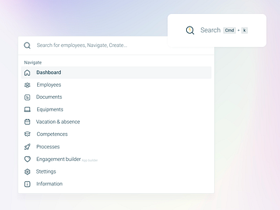 Power bar + search bar clean navigate power power bar powerbar search search bar ui