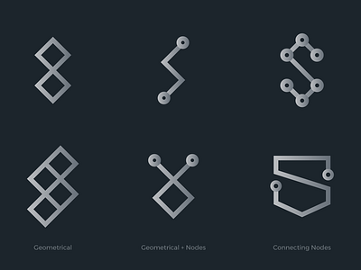 Smart Sapien Logo Exploration abstract blockchain branding clean creative design flat geometrical logo nodes sapiens shapes smart ss technology