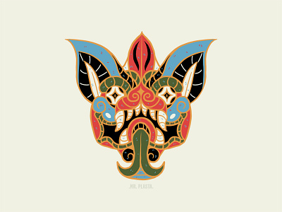 Camazotz ¨Dios murciélago¨ design illustration