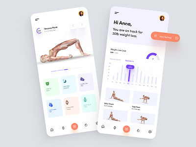 Fitness Training and Weight Loss App android app app app ui clean app clean ui fitness fitness app fitnessapp fitnessui interface ios app mobile mobile app mobile app ui mobile design mobile ui mobileapp modern modern app uiux