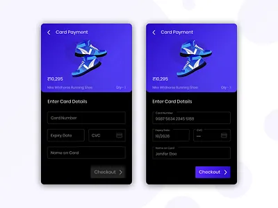 Credit Card Checkout card card design checkout credit card design illustration payment paymentui shopping typography ui