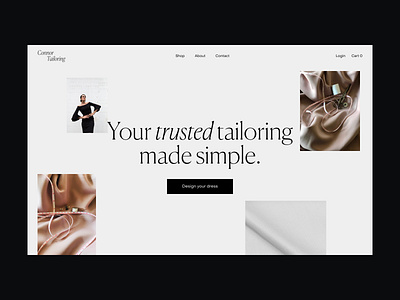 Connor Tailoring | Website agency website clean design logo minimal typography user experience user interface web agency