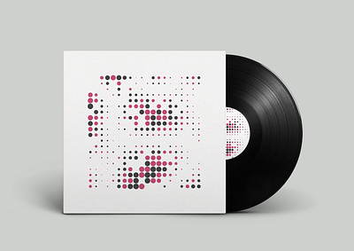 RNDM 006 artwork cover design creative coding dots electronic music generative generative art graphic design grid illustration javascript