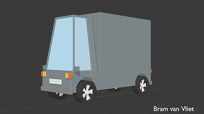 Low Poly Truck 3d 3dmodel 3dmodelling b3d blender3d blender3dart gameassets lowpoly