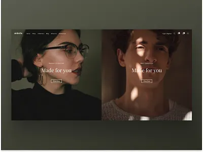 Creative fashion theme brandy creative design fashion home homepage minimal shop theme ui ux web webdesign