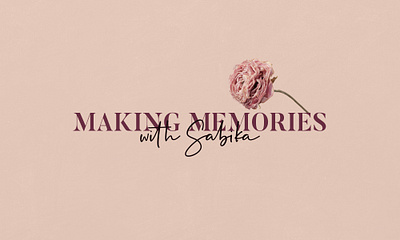 Making Memories With Sabika-Event Planner Branding branding creative decoration design elegant event event decore floral florist graphic design idea innovative logo minimal planner