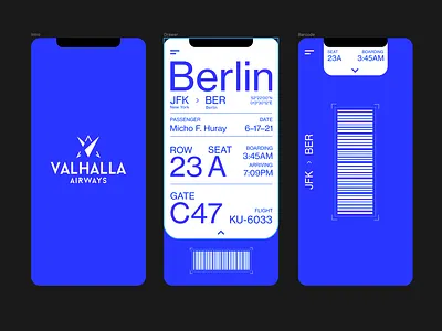 In progress 'Valhalla' Airline app in Swiss style app branding design logo typography ui ux