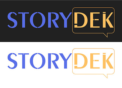 Storydek logo logodesign minimal wordmark