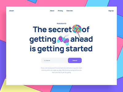 Zwosh! Illustration Constructor design download figma header hero illustration image sketch