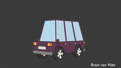 Low Poly Minivan