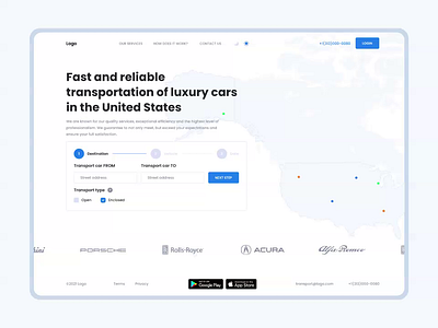 Luxury car transportation 2020 trend 2021 trend animation clean design desktop graphic design input inputanimation interface map minimal motion motion graphics tooltip tooltipanimation дизайн