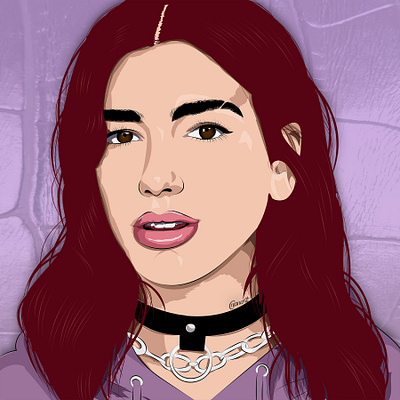 Dua Lipa artwork digital digital painting digitalart drawing illustration illustration digital texture vector vector art