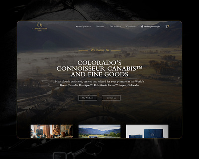 Colorado's Connoisseur Canabis™ New Website Concept