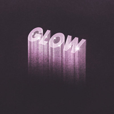 Glow blur design glow gradient graphic design highlight illustration motion blur procreate texture typography