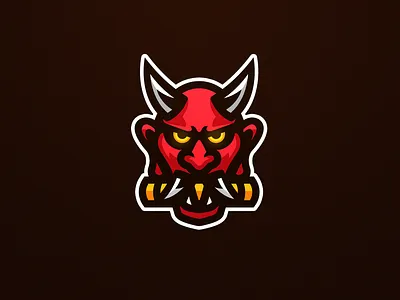Hannya mask design hannya mask illustrator logo mascot logo mask