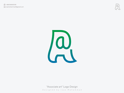 Aa Monogram Logo a logo app brand identity branding clean colorful creative design flat gradient graphic design icon logo logo design logotype minimal minimalist modern monogram