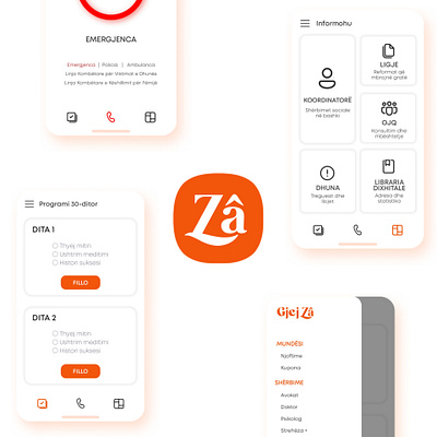 GjejZâ UI albania app app design application branding design logo