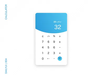 DailyUI 004 | Calculator 004 design landing page ui