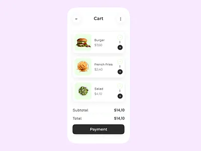 15 Daily UI. Food App app branding button design food illustration inspiration iphone logo minimalism neumorphic new online order payment store trend ui ux