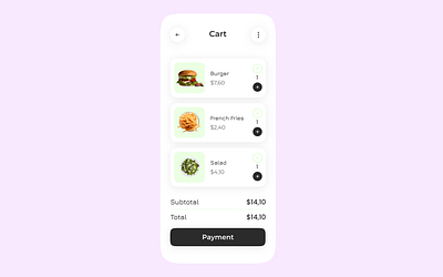 15 Daily UI. Food App app branding button design food illustration inspiration iphone logo minimalism neumorphic new online order payment store trend ui ux