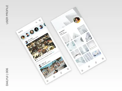 DailyUI 006 | User Profile 006 design illustration logo social media ui