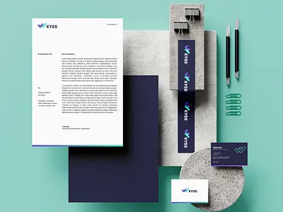 KYSS.AI Stationary Kit branding design logo logo design
