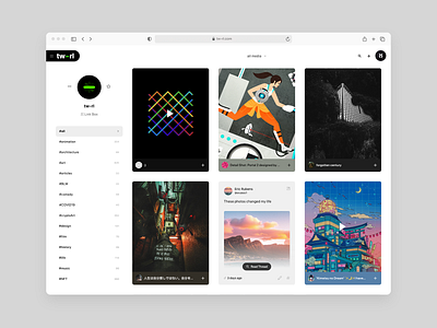 tw-rl.com Desktop Profile Layout art clean filter filters grid layout links photography profile twitter user ux web design youtube