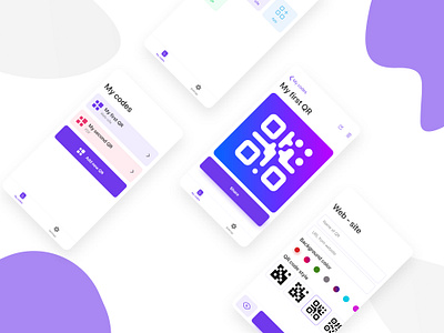 QR Code generator design interface ui uidesign ux uxdesign uxui