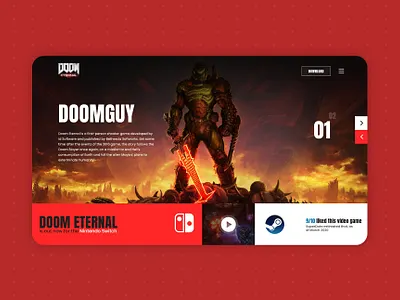 DOOMGUY design game photoshop ui uidesign uxdesign webdesign